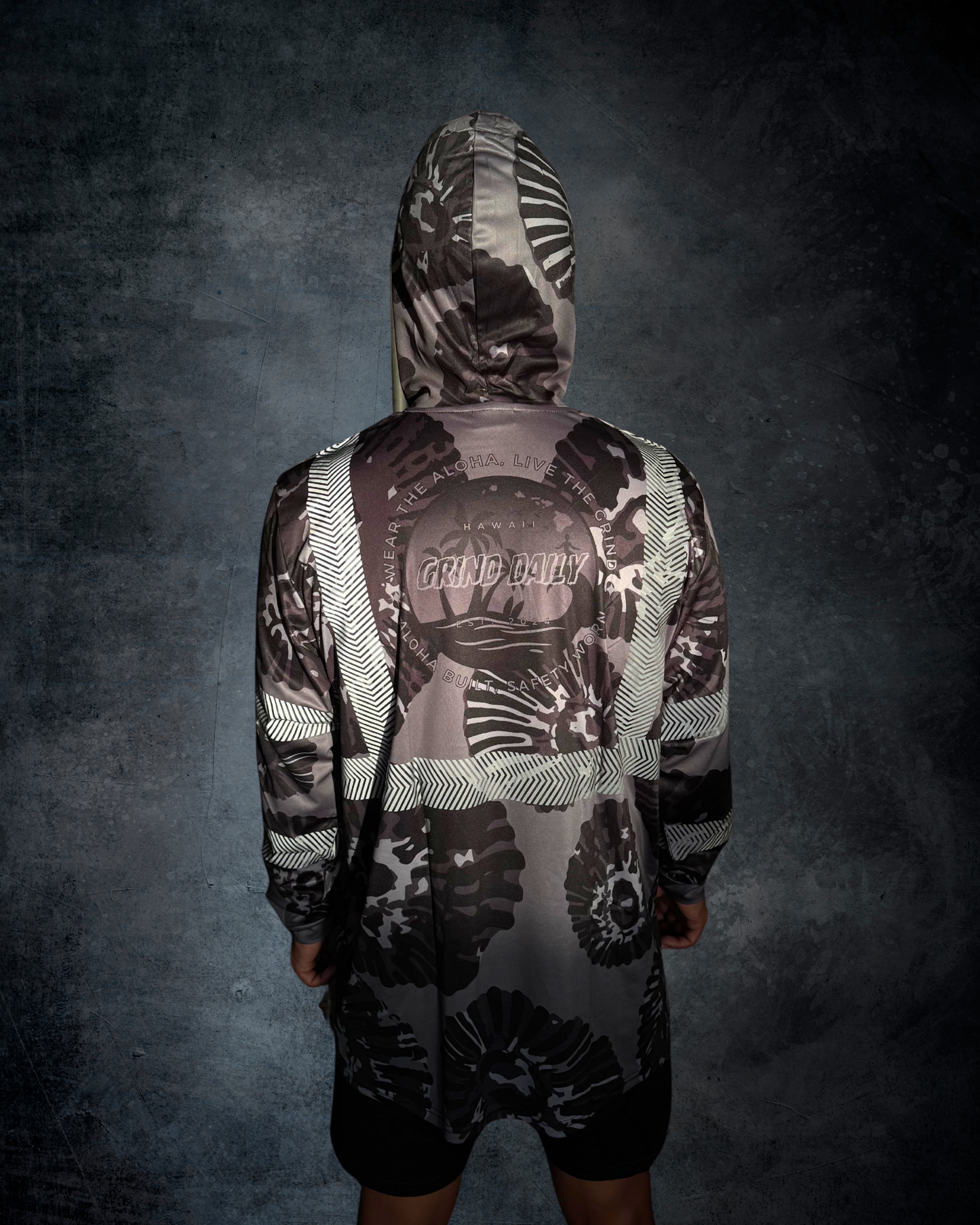 Opihi Reflective Hoodie - Grey