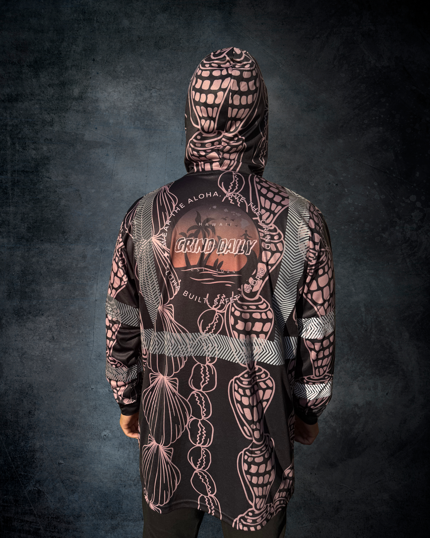 Shell Lei Outline Reflective Hoodie