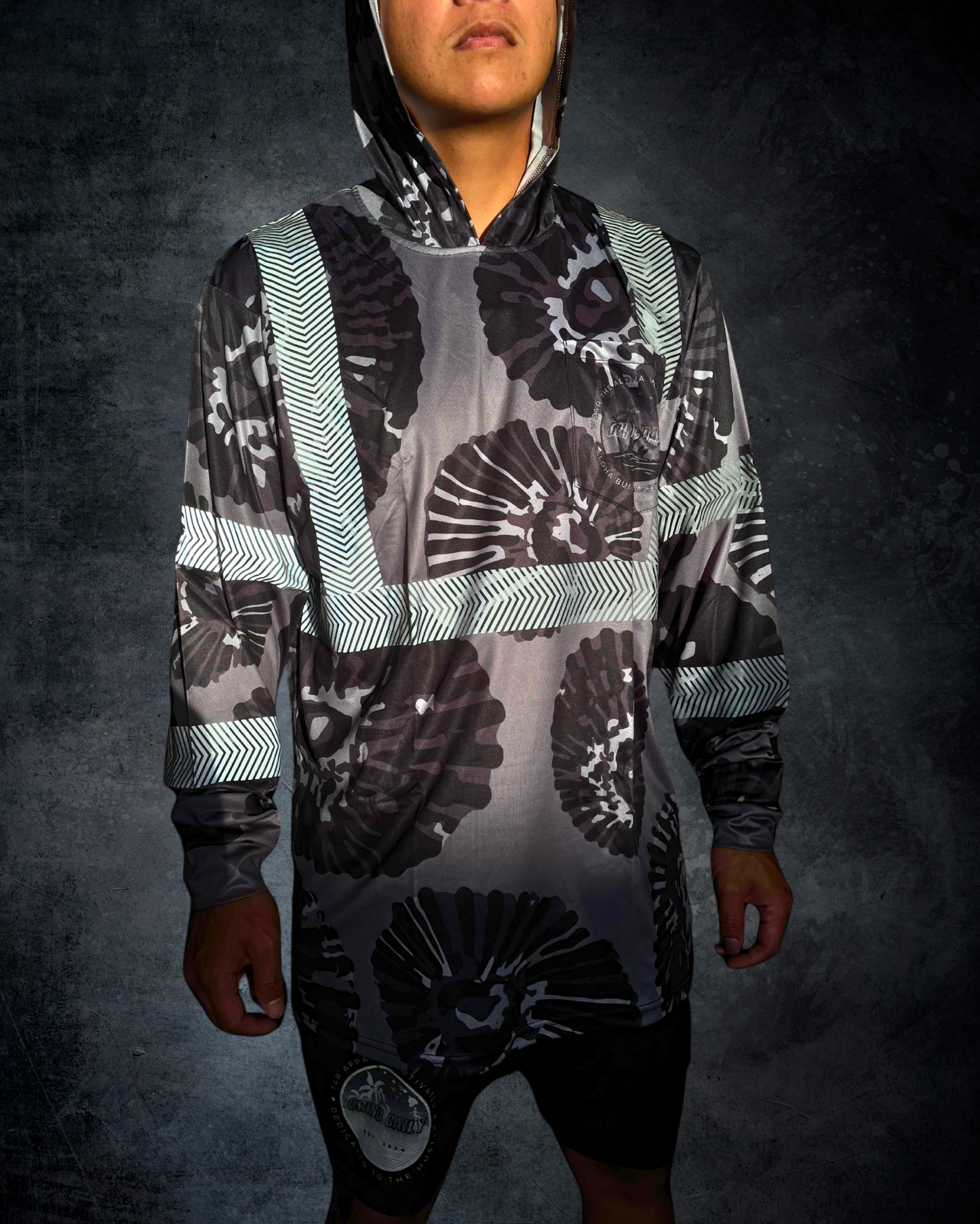 Opihi Reflective Hoodie - Grey