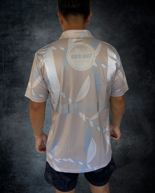 Beige Ti Leaf Reflective Polo