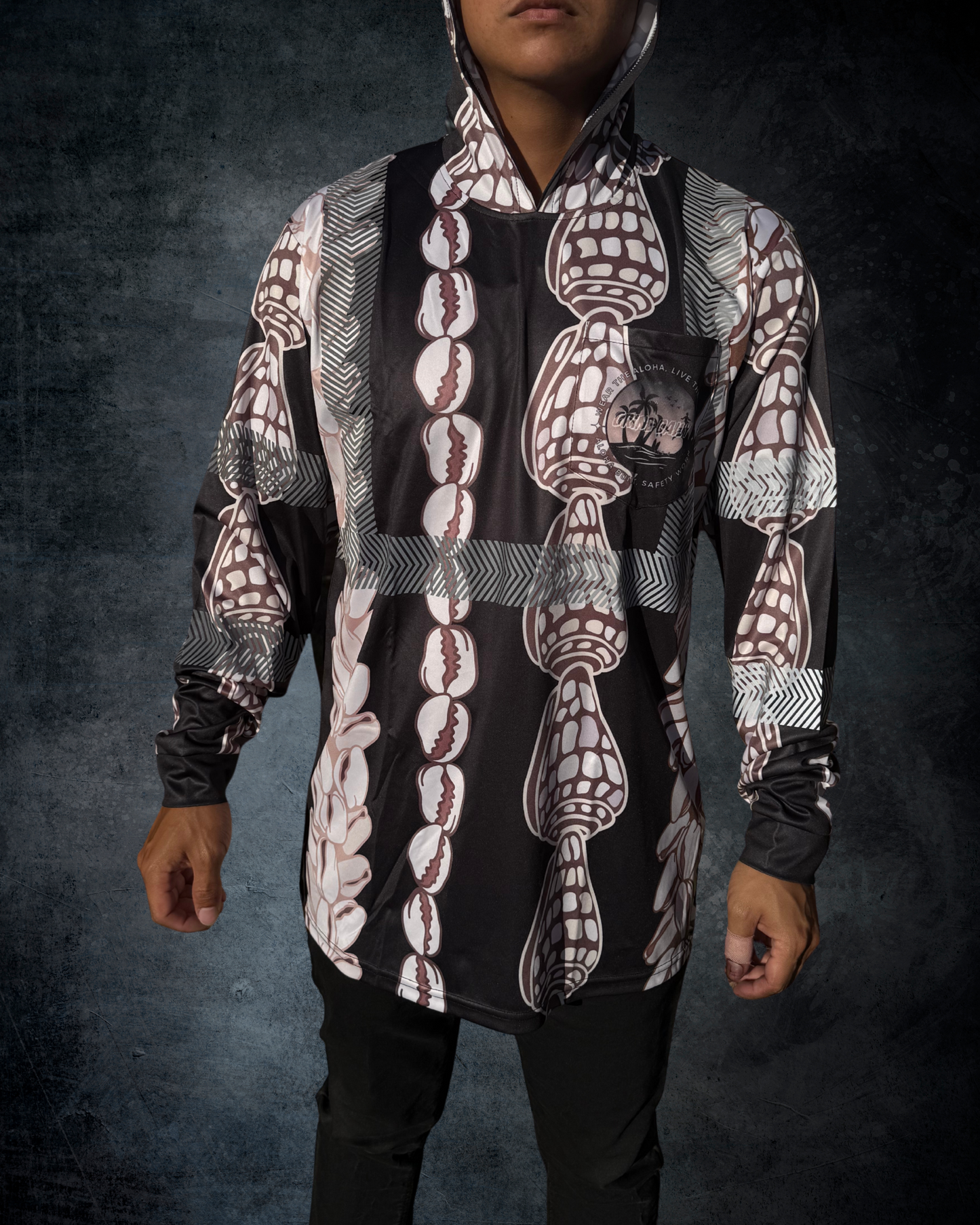 Shell Lei Reflective Hoodie