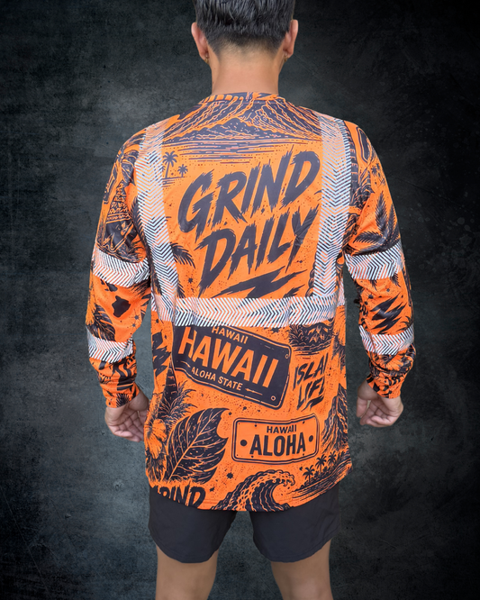 Island Grind Reflective Long Sleeve Shirt