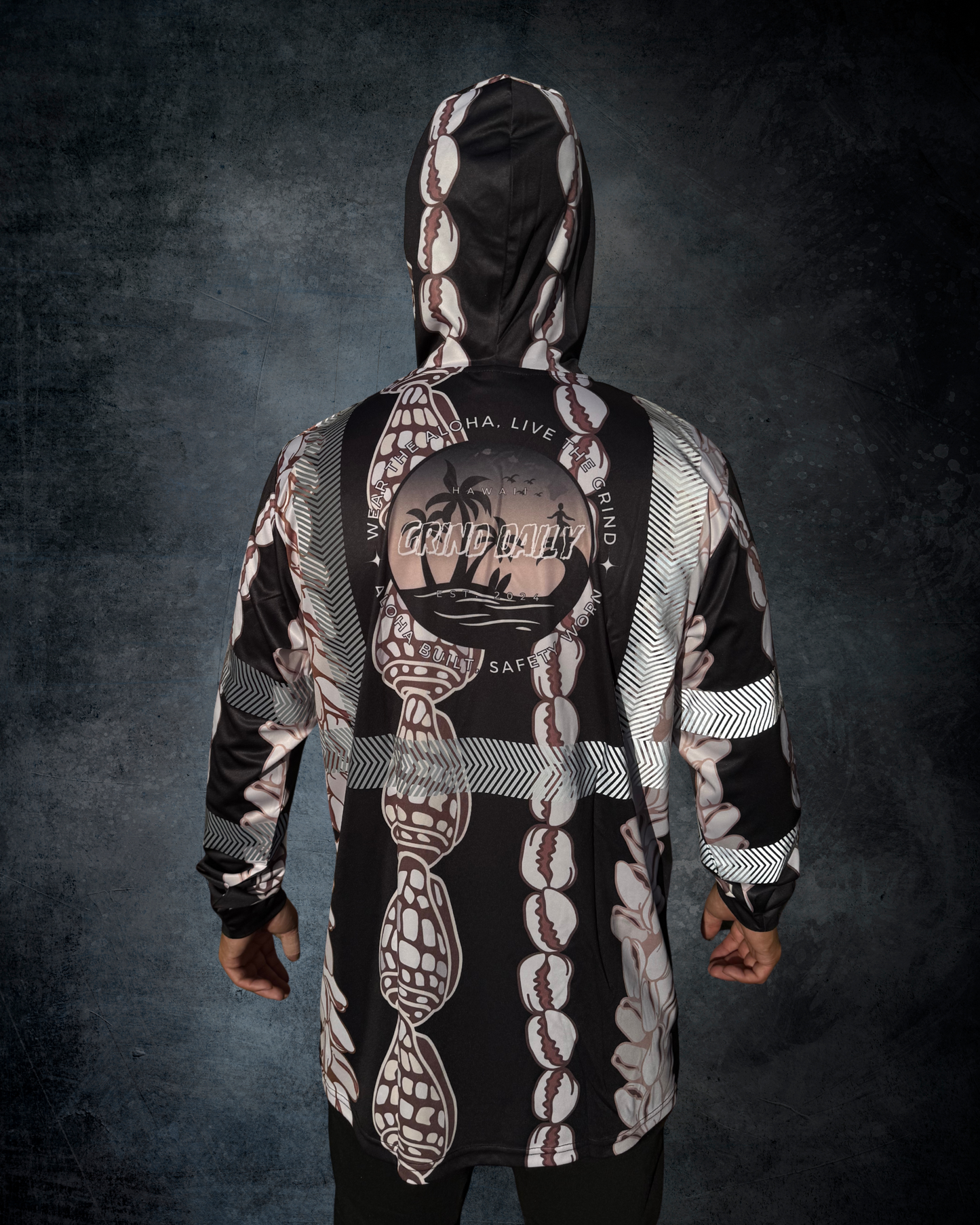 Shell Lei Reflective Hoodie
