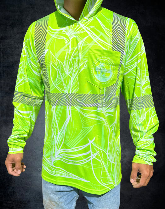 Green BOP Reflective Hoodie