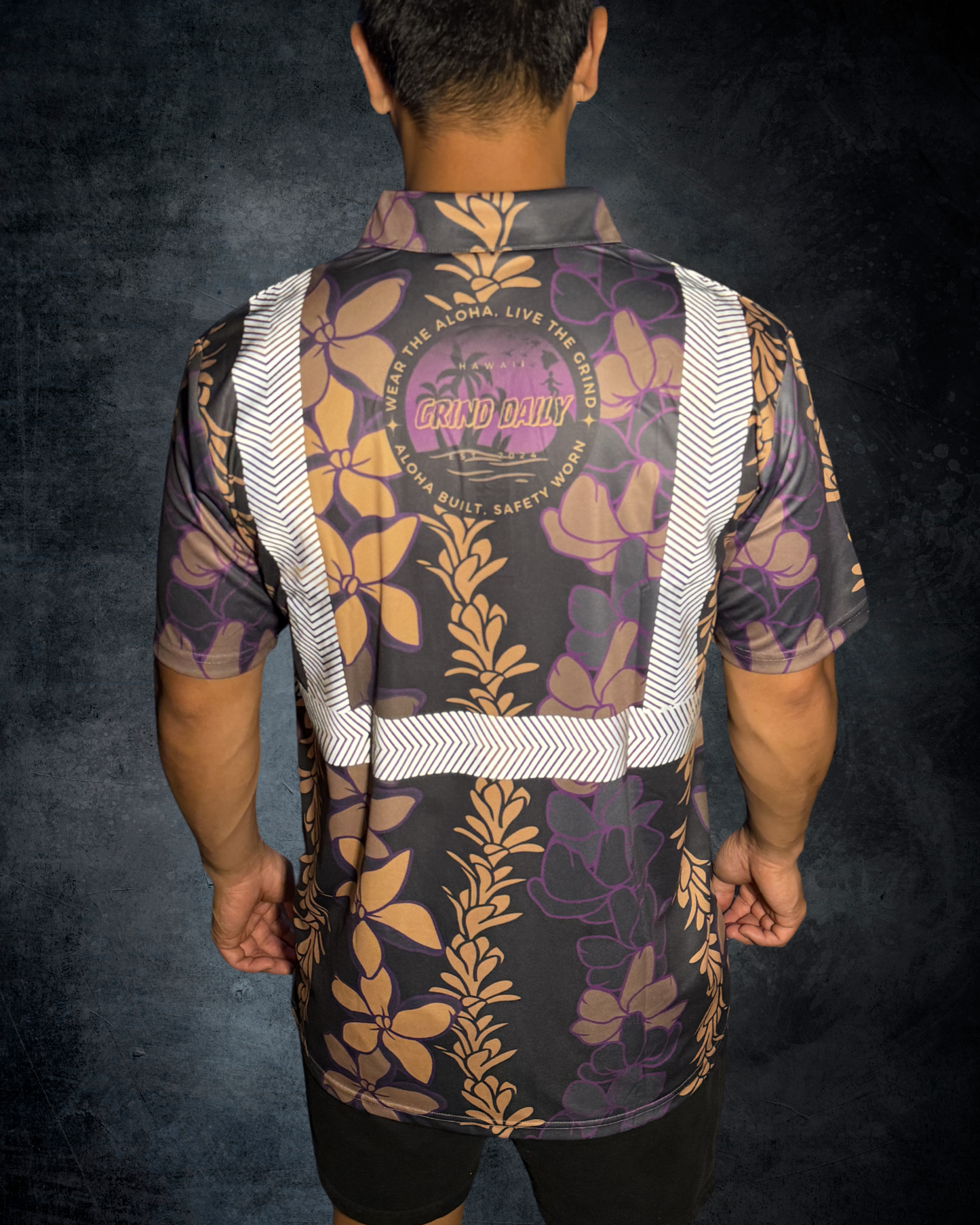 Pikake Lei & Puakenikeni Reflective Polo