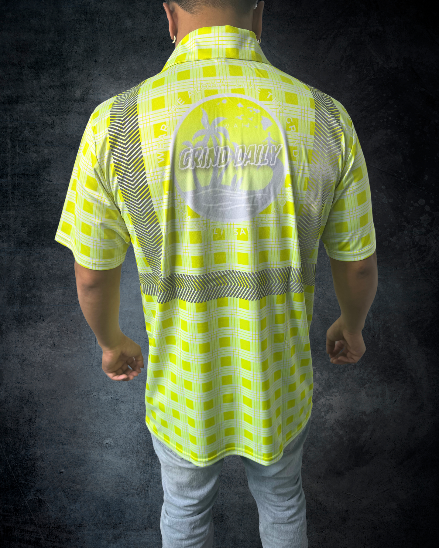 Yellow Palaka Reflective Polo