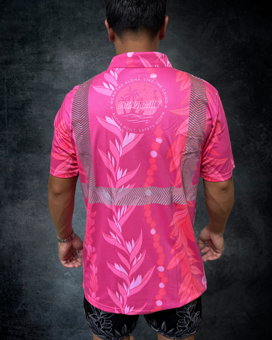 Pink Maile Guard Reflective Polo