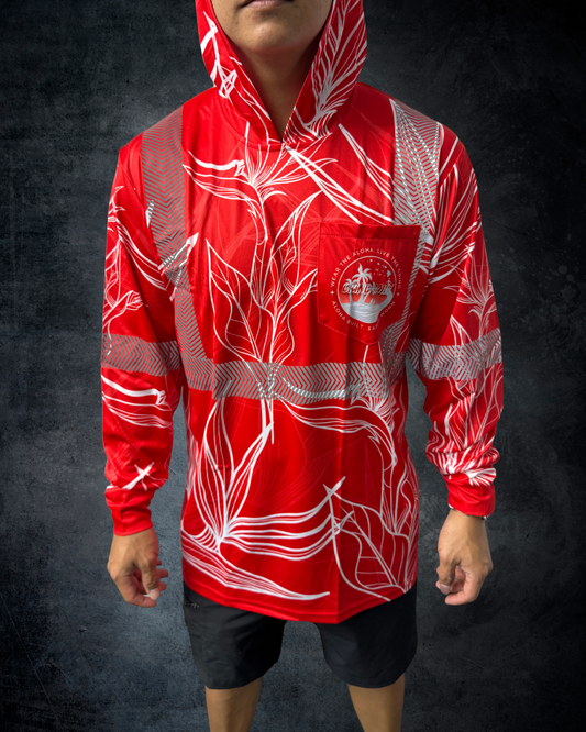 Red BOP Reflective Hoodie