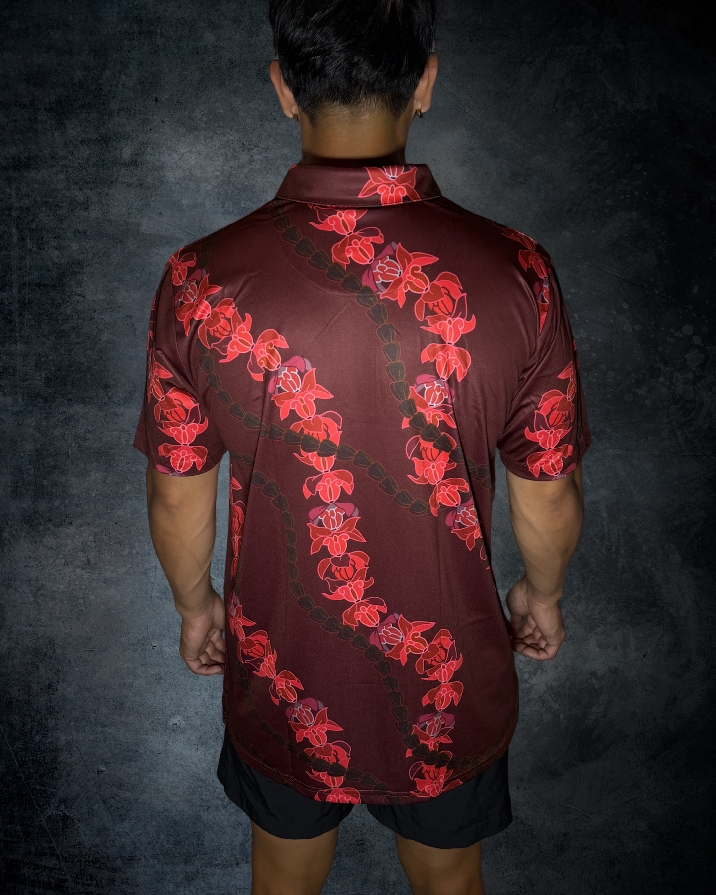Crown Flower Lei Polo Shirt