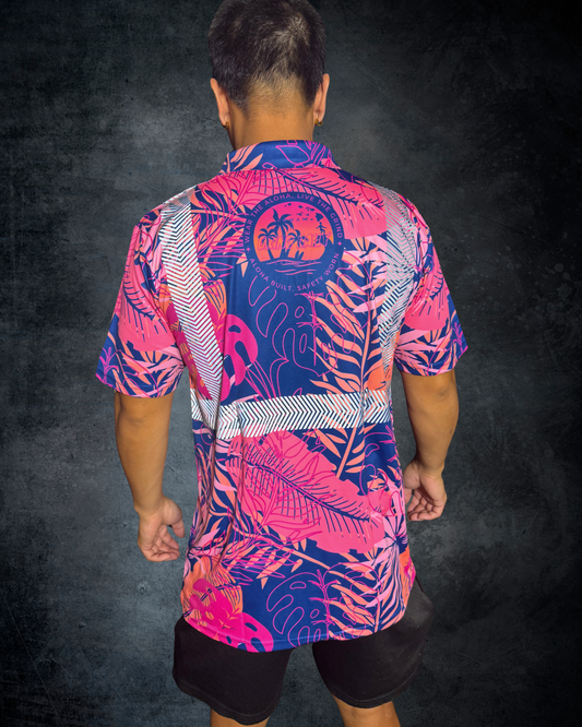 Tropical Dusk Reflective Polo