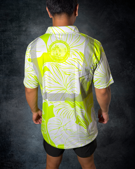 Kalo Green Reflective Polo