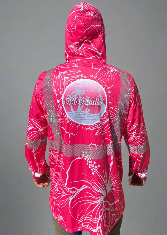 Pink Reflective Hoodie