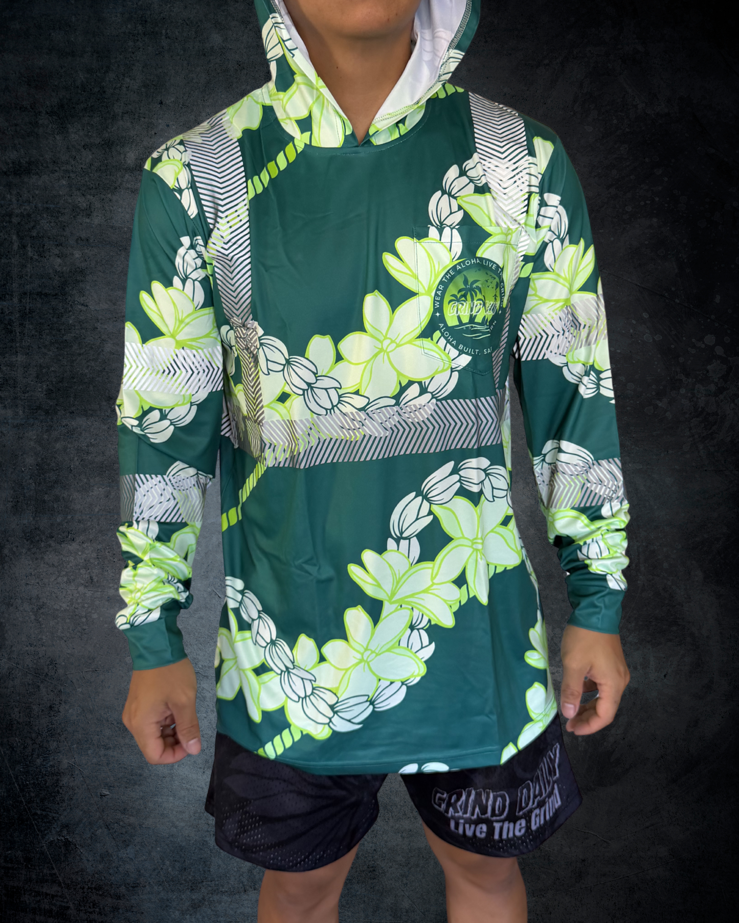 Pikake Lei Reflective Hoodie