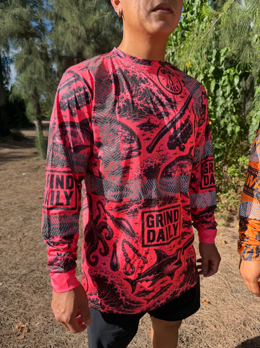 Reel Grind Reflective Long Sleeve Shirt