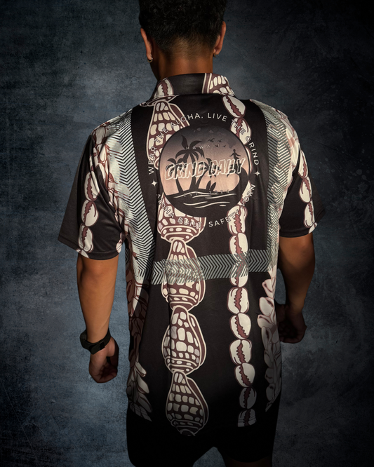 Shell Lei Reflective Polo