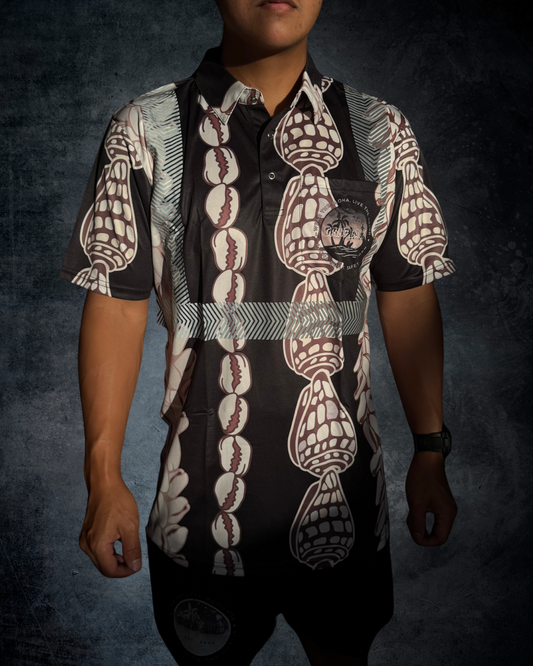 Shell Lei Reflective Polo