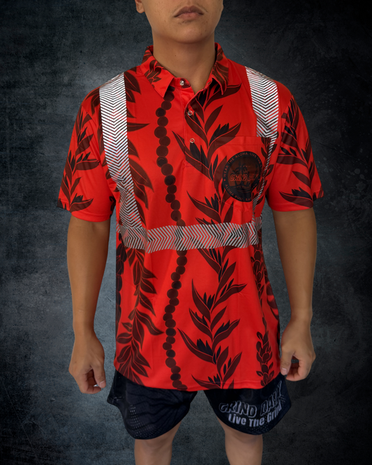 Red Maile Guard Reflective Polo