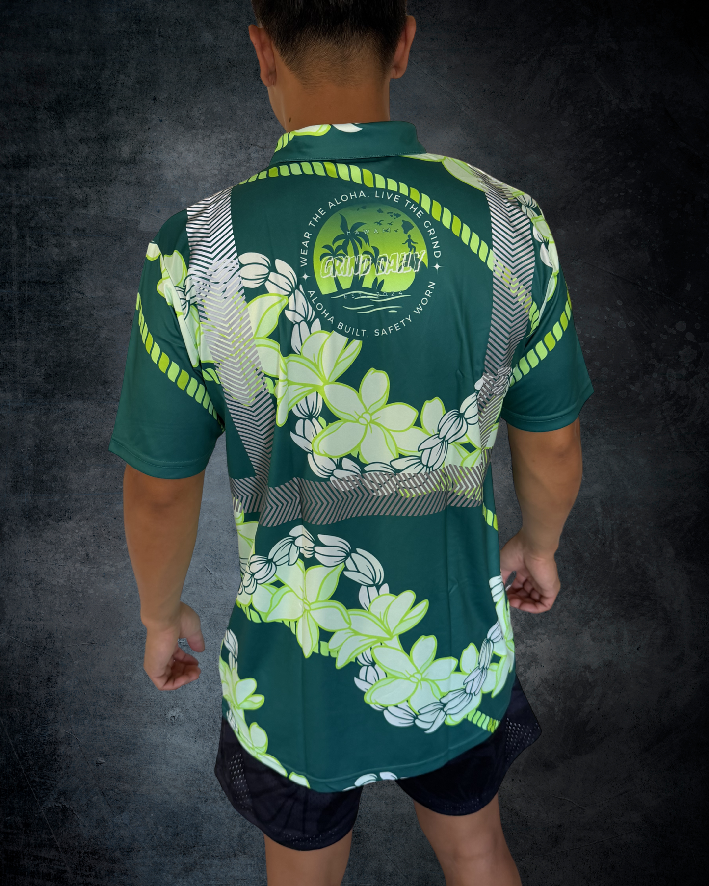 Pikake Lei Reflective Polo