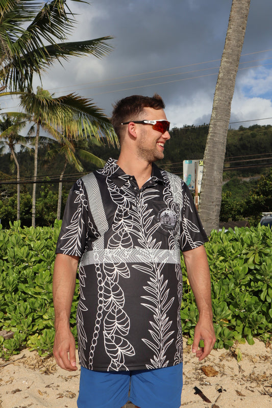 Leaf Lei Reflective Shirt - Black