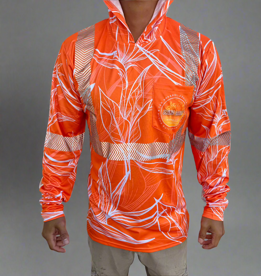 Orange BOP Reflective Hoodie