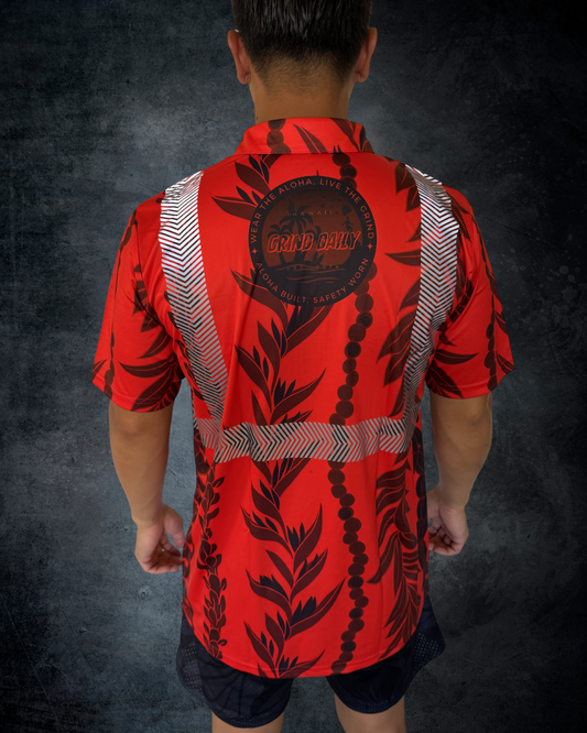 Red Maile Guard Reflective Polo