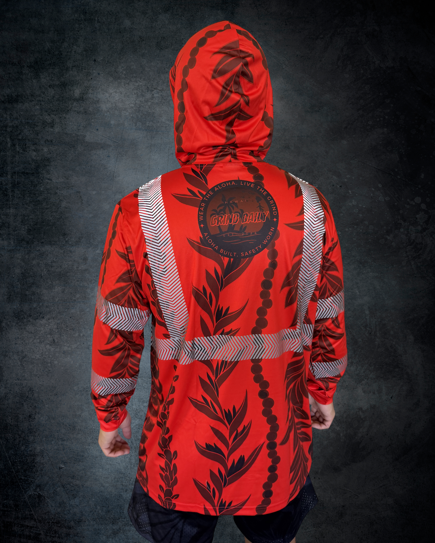 Red Maile Guard Reflective Hoodie
