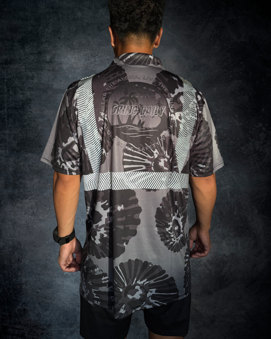 Opihi Reflective Polo - Grey