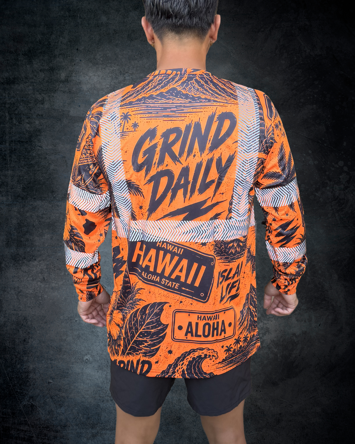 Island Grind Reflective Long Sleeve Shirt