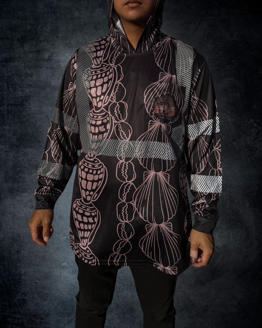 Shell Lei Outline Reflective Hoodie