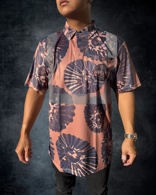 Opihi Reflective Polo - Brown