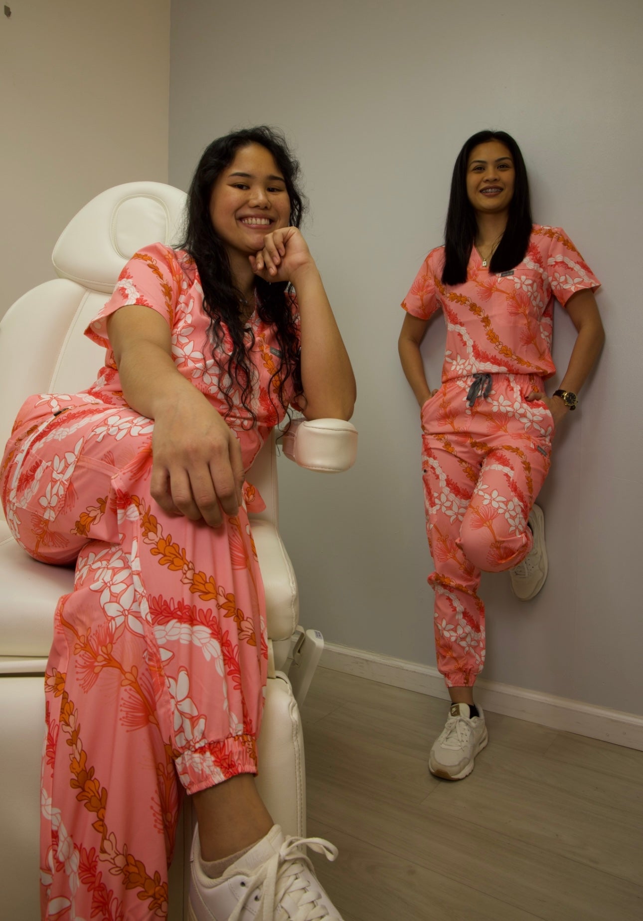 High Wasted Jogger Scrub Bottoms - Liko Lehua Mana