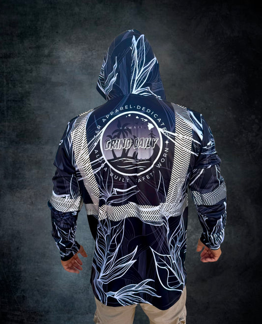 Black & White BOP Reflective Hoodie