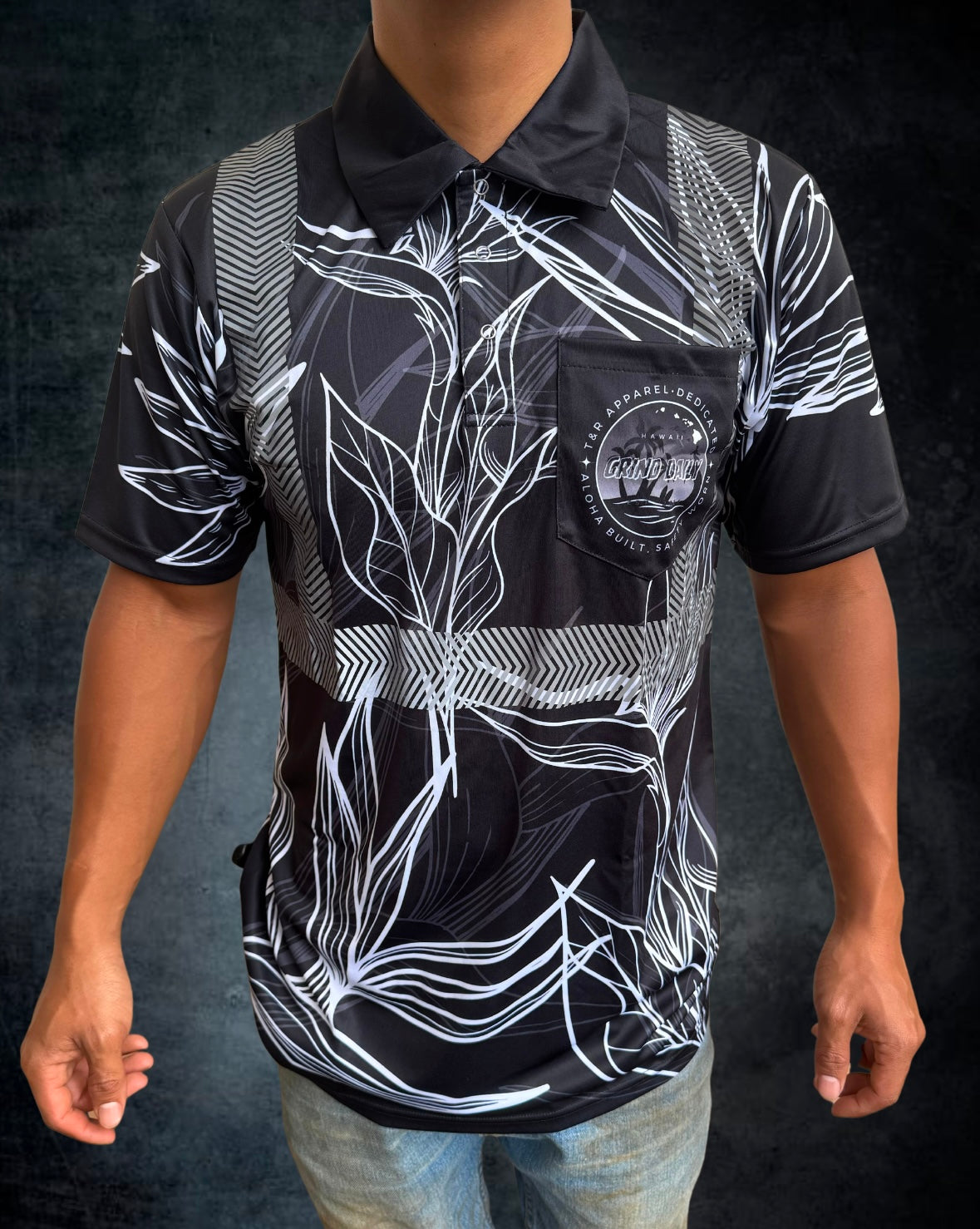 Black & White BOP Reflective Shirt