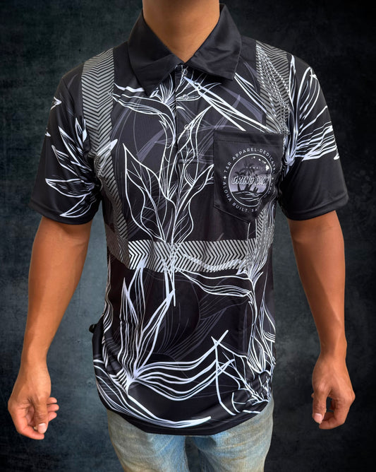 Black & White BOP Reflective Shirt