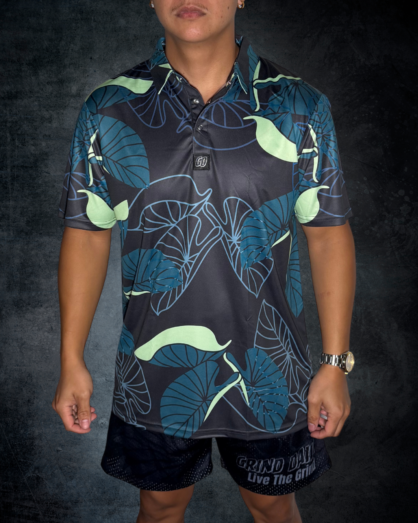 Kalo Leaf Polo Shirt