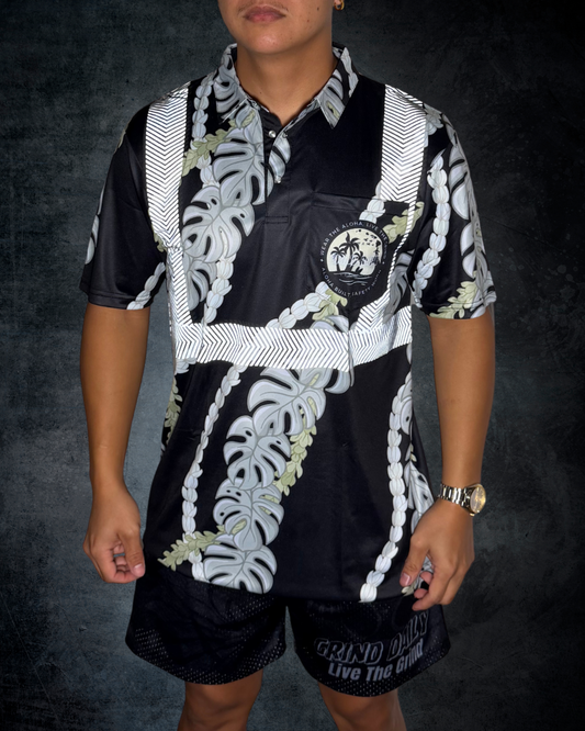 Monstera Pakalana & Pikake Lei Reflective Polo