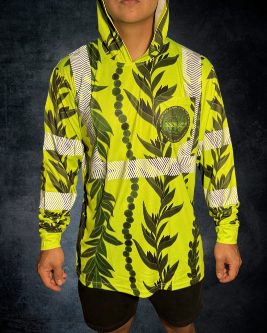 Green Maile Guard Reflective Hoodie