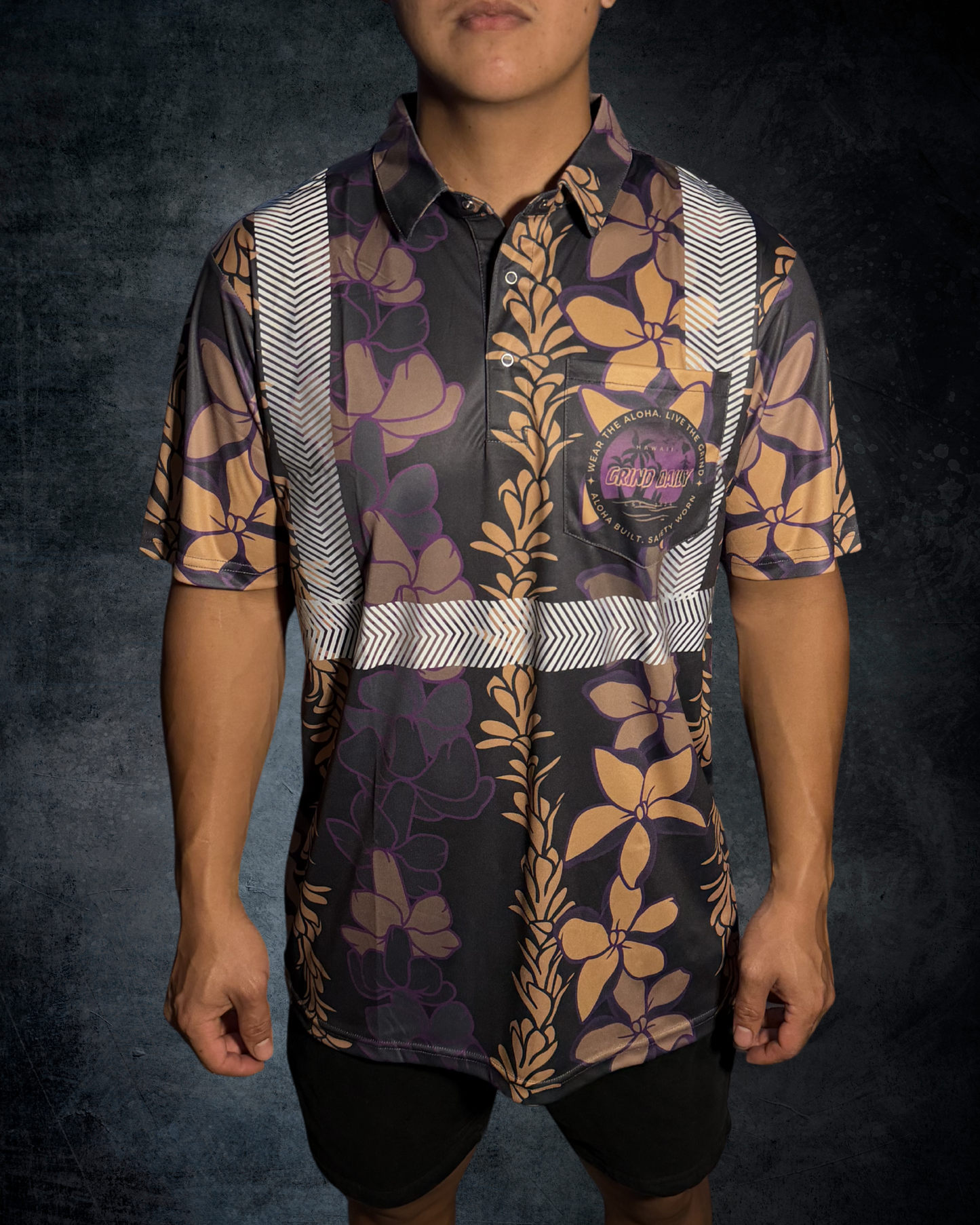 Pikake Lei & Puakenikeni Reflective Polo