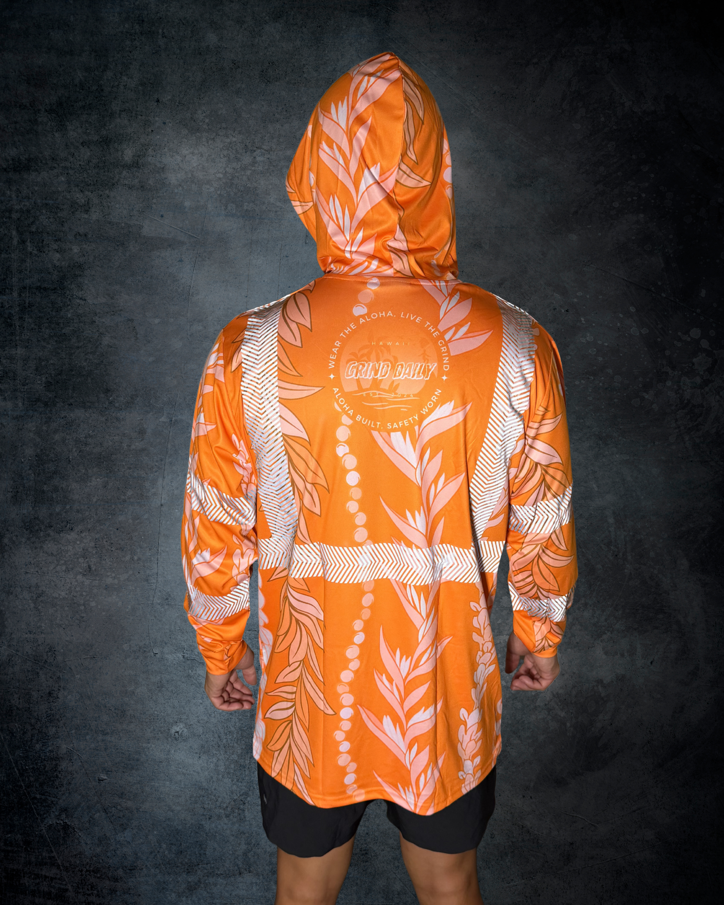 Orange Maile Guard Reflective Hoodie