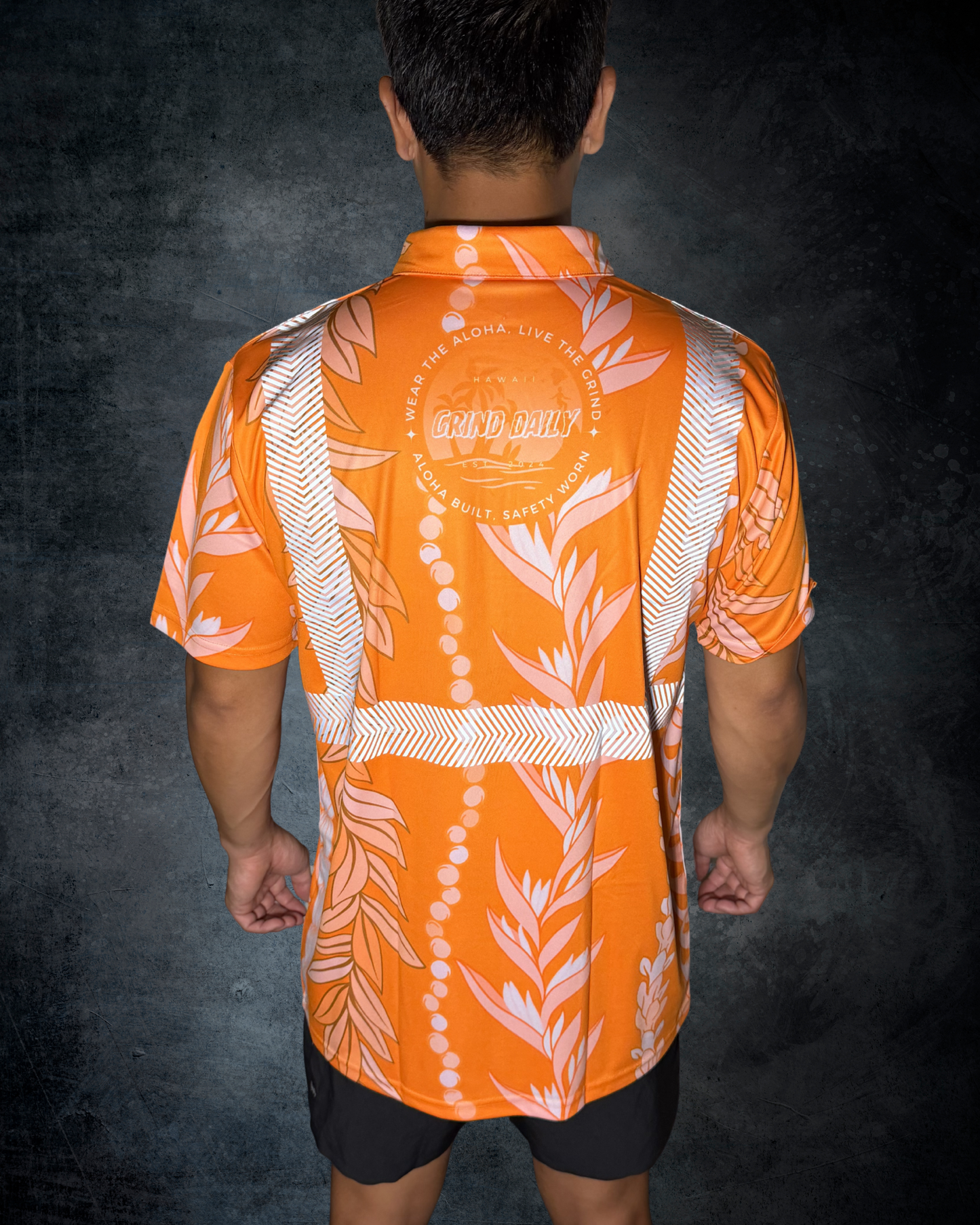 Orange Maile Guard Reflective Polo