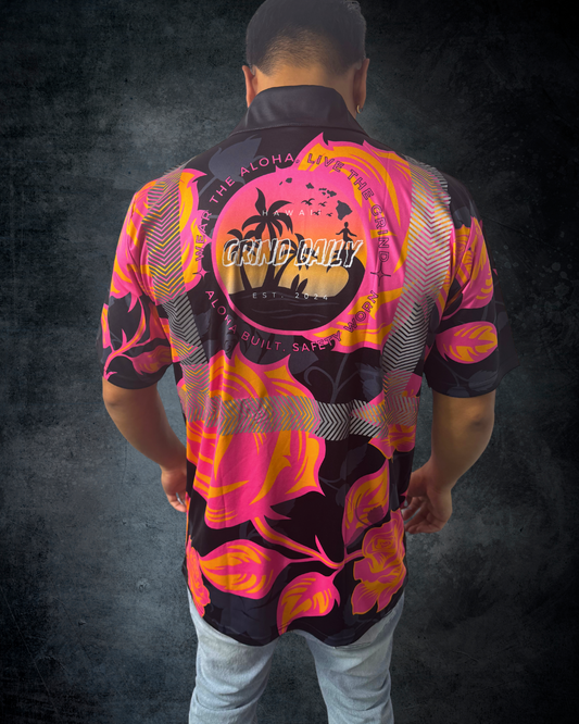 Sunset Rose Reflective Polo