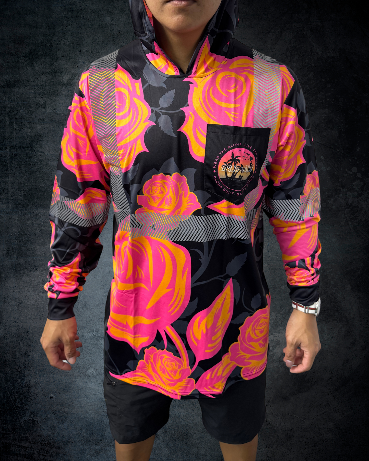 Sunset Rose Reflective Hoodie