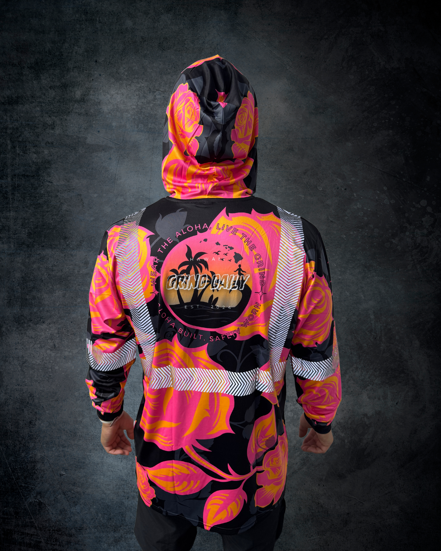 Sunset Rose Reflective Hoodie