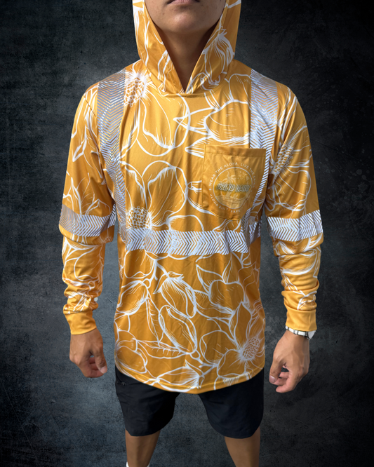 Mustard Flower Reflective Hoodie