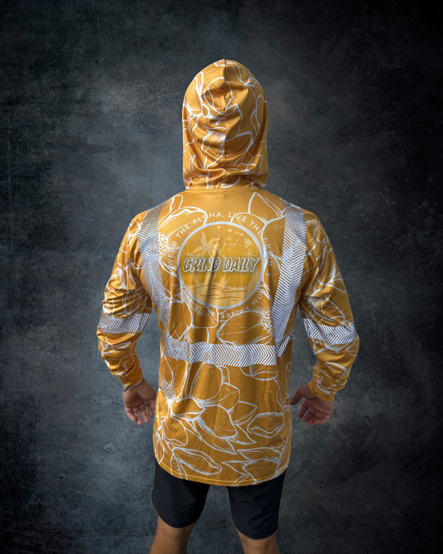 Mustard Flower Reflective Hoodie