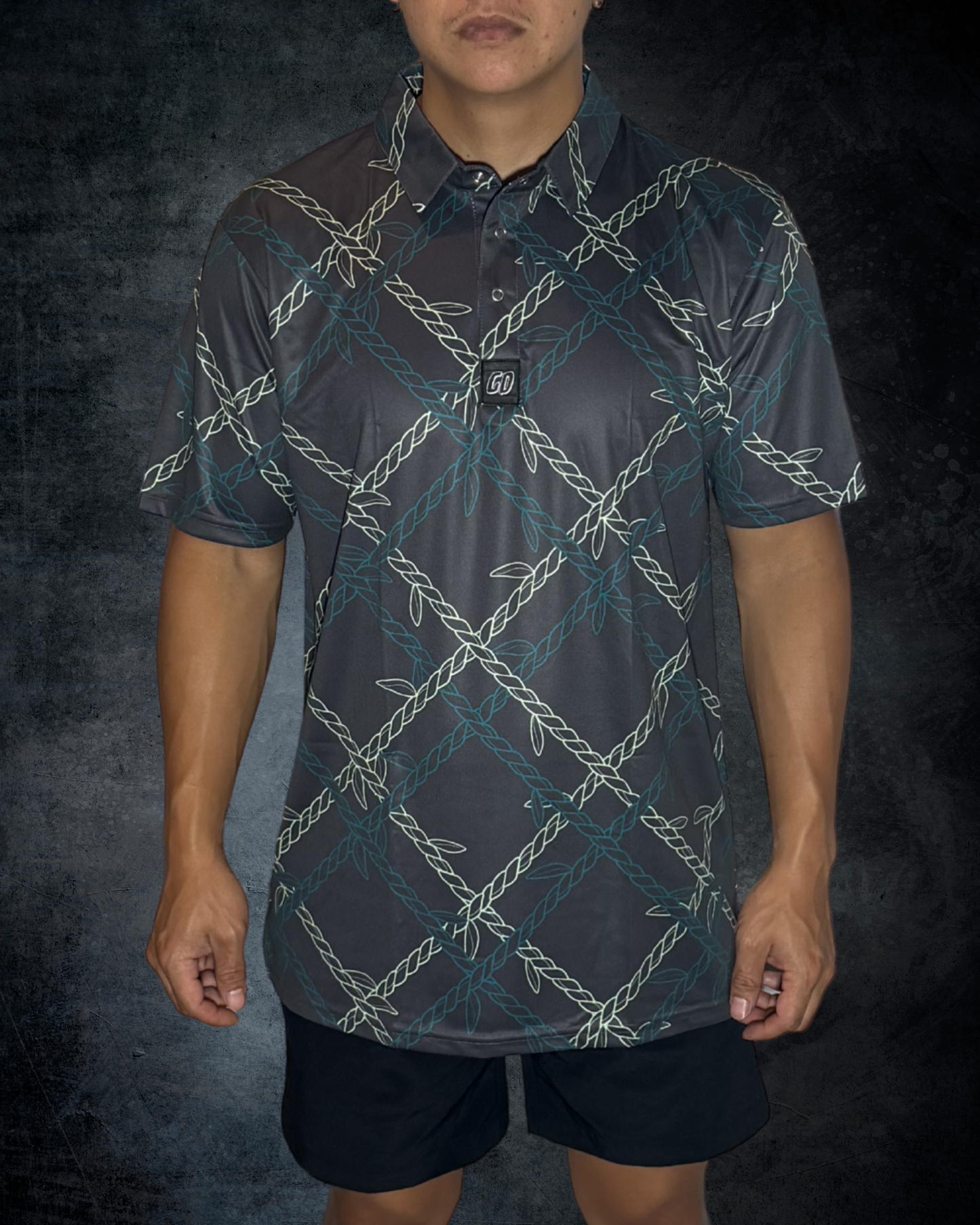 Ti Leaf Lei Polo Shirt