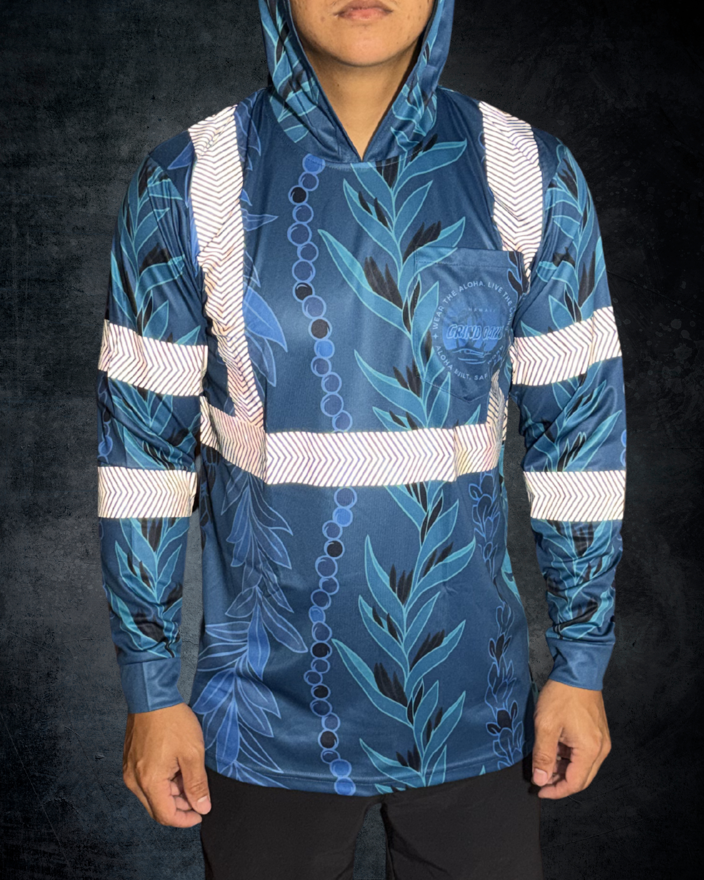 Blue Maile Guard Reflective Hoodie