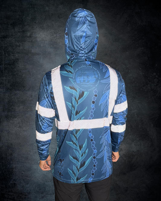 Blue Maile Guard Reflective Hoodie