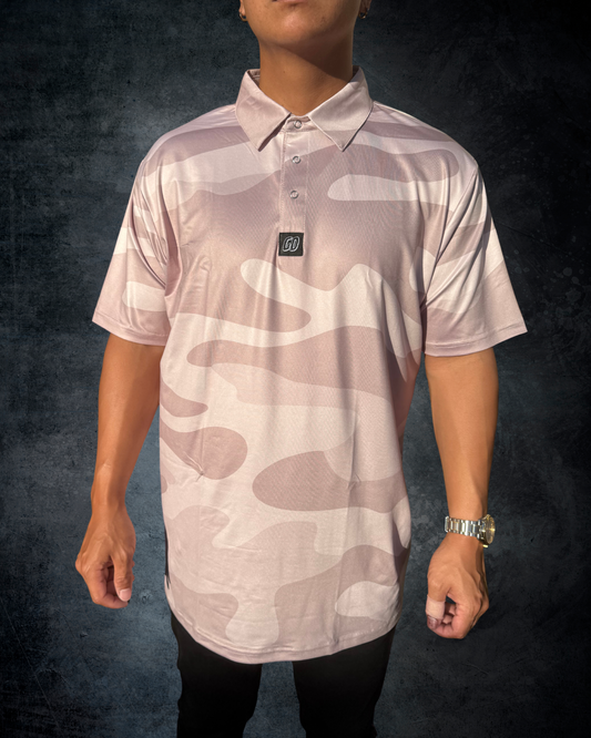 Beige Camo Polo Shirt