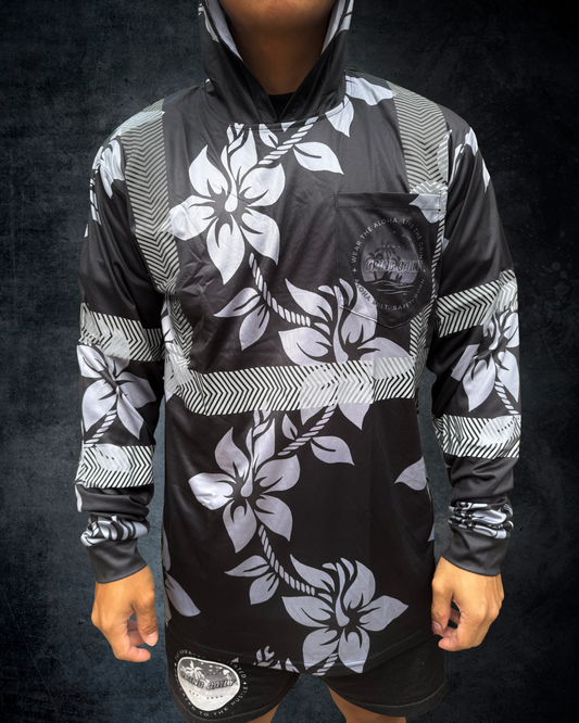 Hibiscus Ti Leaf Lei Reflective Hoodie